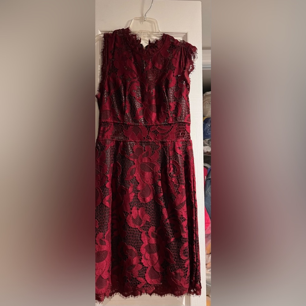 Forever 21 deep red lace dress